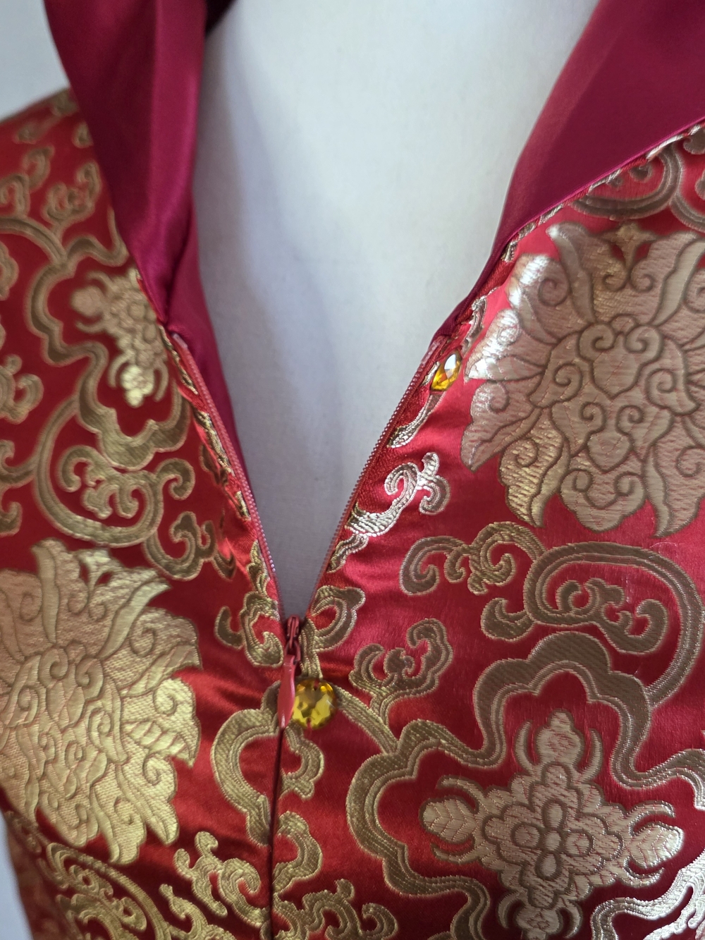 Renaissance Queen Princess Fairytale Brocade Victorian Holiday Dress Historical - Picture 4 of 12